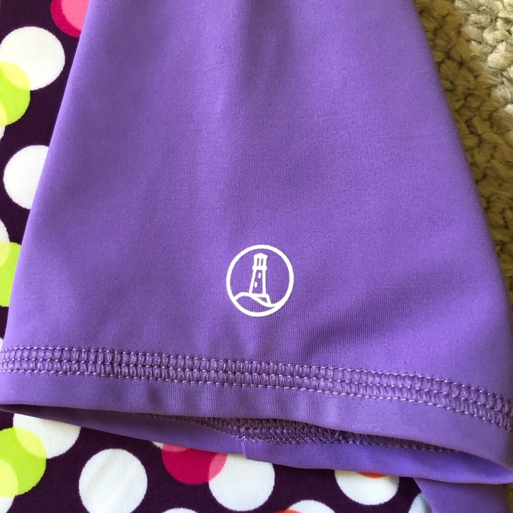 Lands' End Girl's Short Sleeve Rashguard - Picture 3 of 5